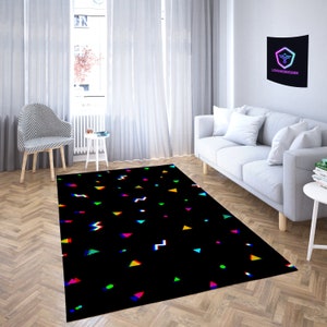 Arcade Stars Rug, Bowling Alley Carpet, Arcade Bar Carpet, Retro Rug, Arcade Bar Rug, Arcade Rug, 80s Rug, Retro Arcade,  Arcade Room Decor