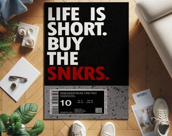 Sneaker Rug: Hypebeast Home Decor, Customize Your Label
