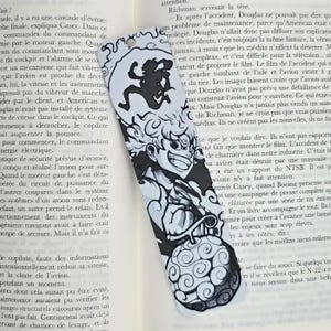 Luffy & Devil Fruit One Piece Bookmark – Anime Manga Gift, Otaku Reading Accessory