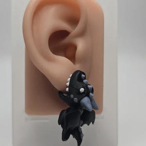 Dragon Earrings – Gothic Fantasy Studs, Mythical Creature Jewelry, Unique Handmade Gift