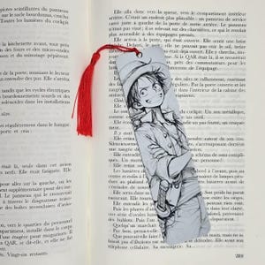 Luffy Drawing Bookmark – One Piece Fanart – Anime Gift for Manga Lovers – Luffy Bookmark for One Piece Fans