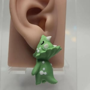 Pendientes de dinosaurio Triceratops: preciosas joyas de dinosaurio, regalo de animal prehistórico