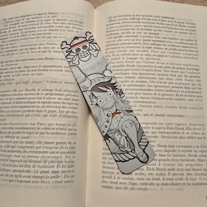 One Piece Luffy Bookmark – Anime Fanart Gift – Manga Reading Accessory – Otaku Gift Idea – Straw Hat Crew