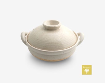Vaso di terracotta giapponese “Donabe”｜Iga ware｜Per 2-4 persone｜Artigianato tradizionale｜Realizzato da artigiani giapponesi (Nagatanien)