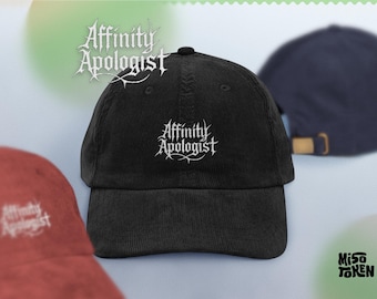 MtG Affinity Apologist Cap — Vintage Corduroy Embroidered Dad Hat
