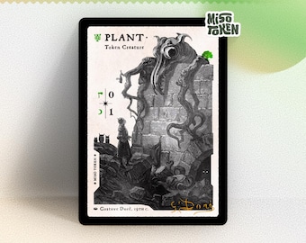 0/1 Plant Token for MTG Magic