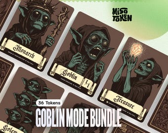 36× Goblin-Themed Token Bundle — Custom Tokens for MTG Magic EDH Commander