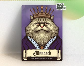 Monarch Cat Token for MTG Magic