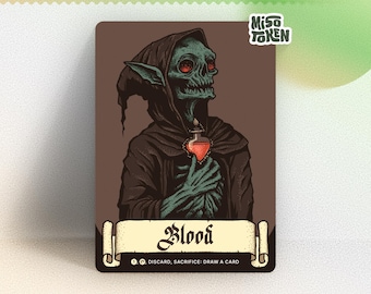 Blood Token for MTG Magic