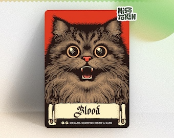 Blood Cat Token for MTG Magic