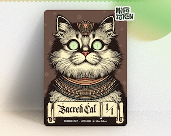 Sacred Cat Token for MTG Magic