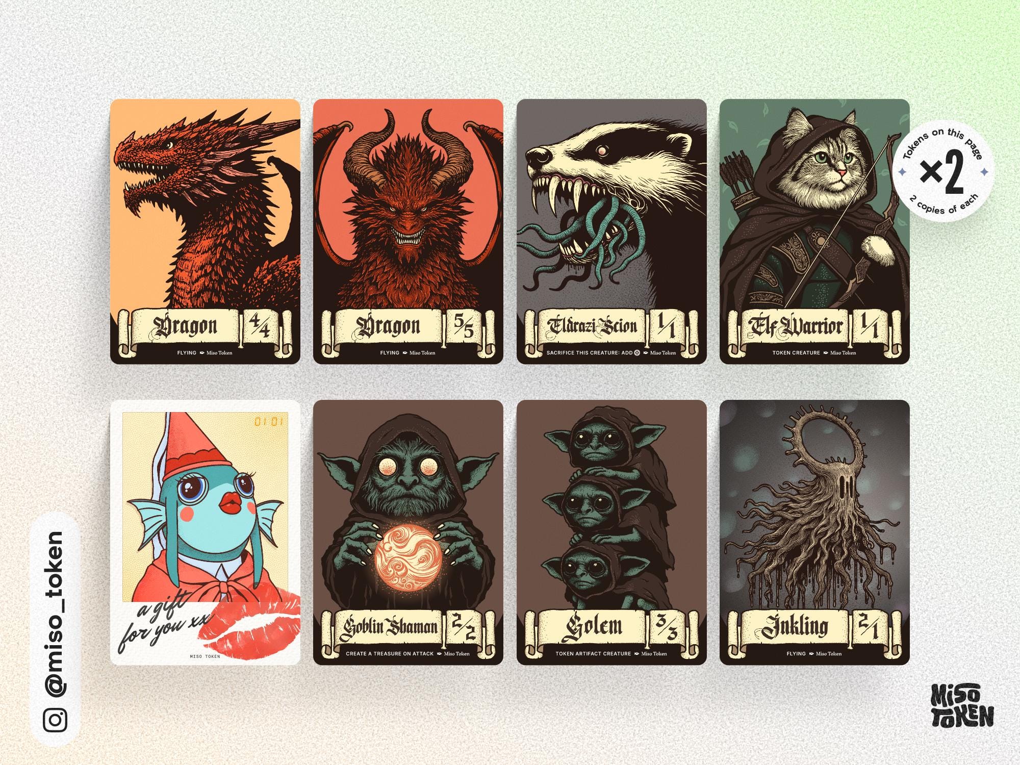 good token cards mtg Cloudpiercer (Showcase) [Ikoria: Lair of Behemoths] main image 0