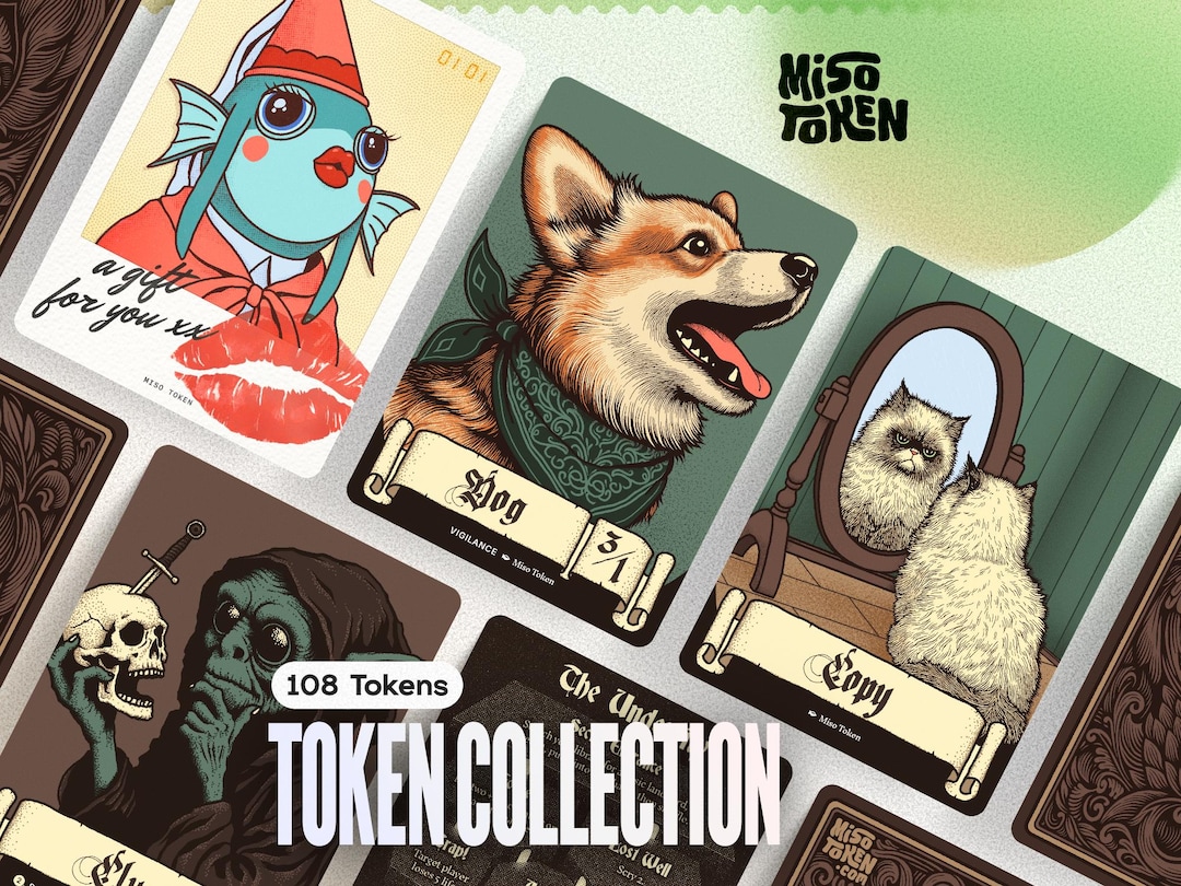 108 Token Collection  Custom Tokens for MTG Magic EDH Commander - Etsy