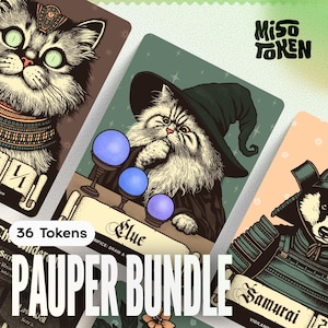 36× Pauper Token Bundle — Custom Tokens for MTG Magic EDH Commander