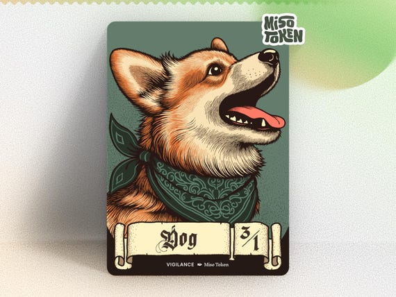 corgi mtg card Corgis Playmat - Trading Card Games main image 0