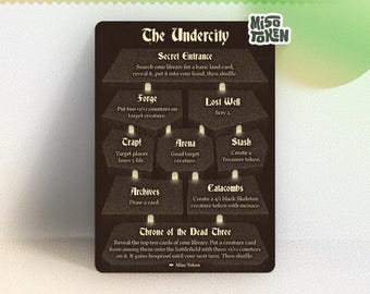 Undercity Token for MTG Magic