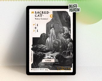 Sacred Cat Token for MTG Magic