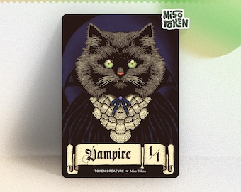 1/1 Vampire Cat Token for MTG Magic Edgar Markov
