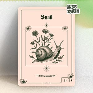 mtg snail cards Toxrill, the Corrosive (#1929) (borderless) The Gathering Snail Mtg Token - Etsy