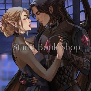 Officially Licensed Nesta x Cassian (Nessian)  5x7 print - ACOTAR by Sarah J. Maas