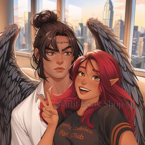 Officially Licensed Bryce x Hunt 5x7 print - Crescent City by Sarah J. Maas