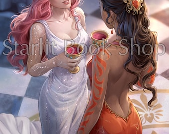 Evangeline und Lala OUABH 5 x 7 print - OUABH von Stephanie Garber