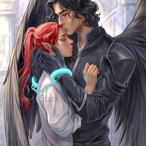 Officially Licensed Bryce x Hunt 5x7 print - Crescent City by Sarah J. Maas