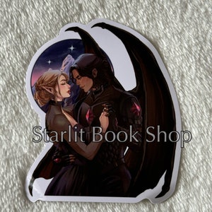 Officially Licensed Nesta x Cassian (Nessian)  3 inch Sticker - ACOTAR by Sarah J. Maas
