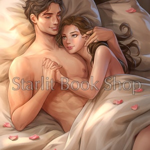 Iris y Roman de Divine Rivals Impresión 5 x 7 - Divine Rivals de Rebecca Ross