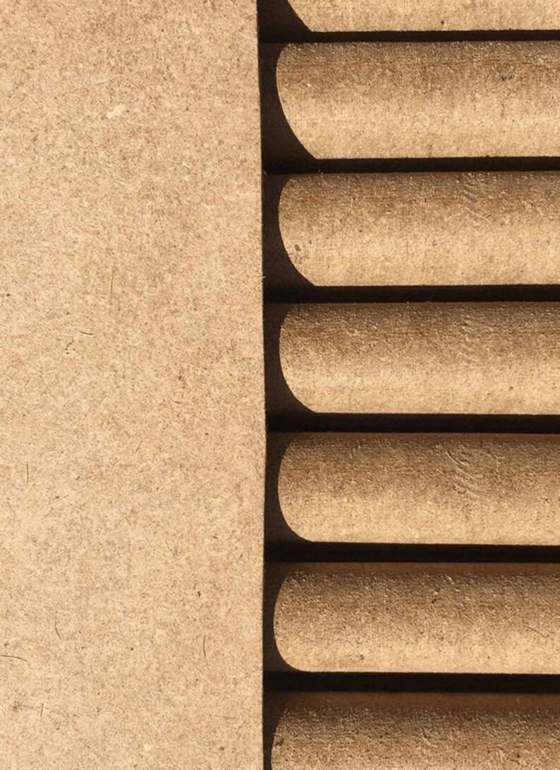 Decorative MDF Wall Panels Ribbed, Fluted, V Groove, Slatted DIY Raw Panels Etsy