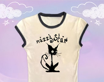 T-shirt bébé ange bébé Mazzy Star de l'an 2000 - esthétique punk rock des années 80, 90, 2000, haut court de l'an 2000, vêtements de l'an 2000, haut Mazzy Star de l'an 2000, chemises de groupe vintage
