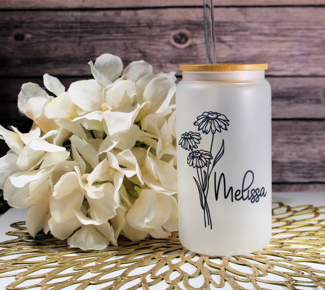 Personalized Birth Flower Coffee Cup With Name, Christmas Gifts for Mom ...