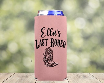 Western Bachelorette Party, Nashville Bachelorette Slim Can Cooler, Country Bachelorette Favor, Cowgirl Favors Skinny Can Coolers