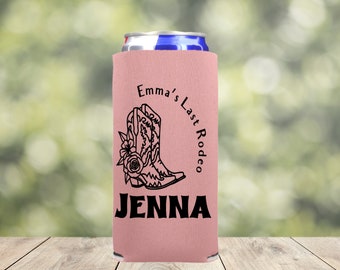 Western Bachelorette Party, Nashville Bachelorette Slim Can Cooler, Country Bachelorette Favor, Cowgirl Favors Skinny Can Coolers