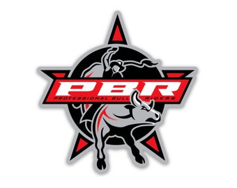 Pegatina/calcomanía de jinetes de toros profesionales de PBR