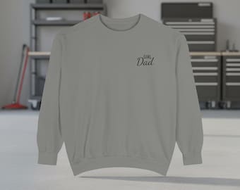 Girl Dad Embroidered Crewneck Sweatshirt | Comfort Colors