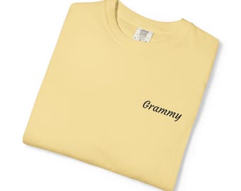 Custom Grandparent Embroidered Name - Comfort Color T-Shirt