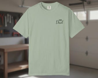 Girl Dad Embroidered Comfort Color T-Shirt