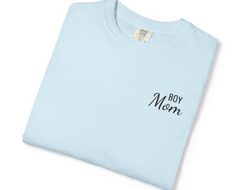 Boy Mom Embroidered Comfort Color T-Shirt