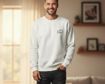 Girl Dad Embroidered Crewneck Sweatshirt