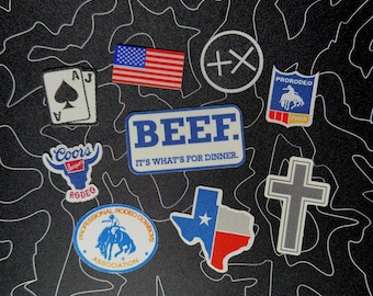 Cowboy Hat Patches / Stickers
