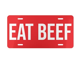 EAT BEEF Vanity Plate