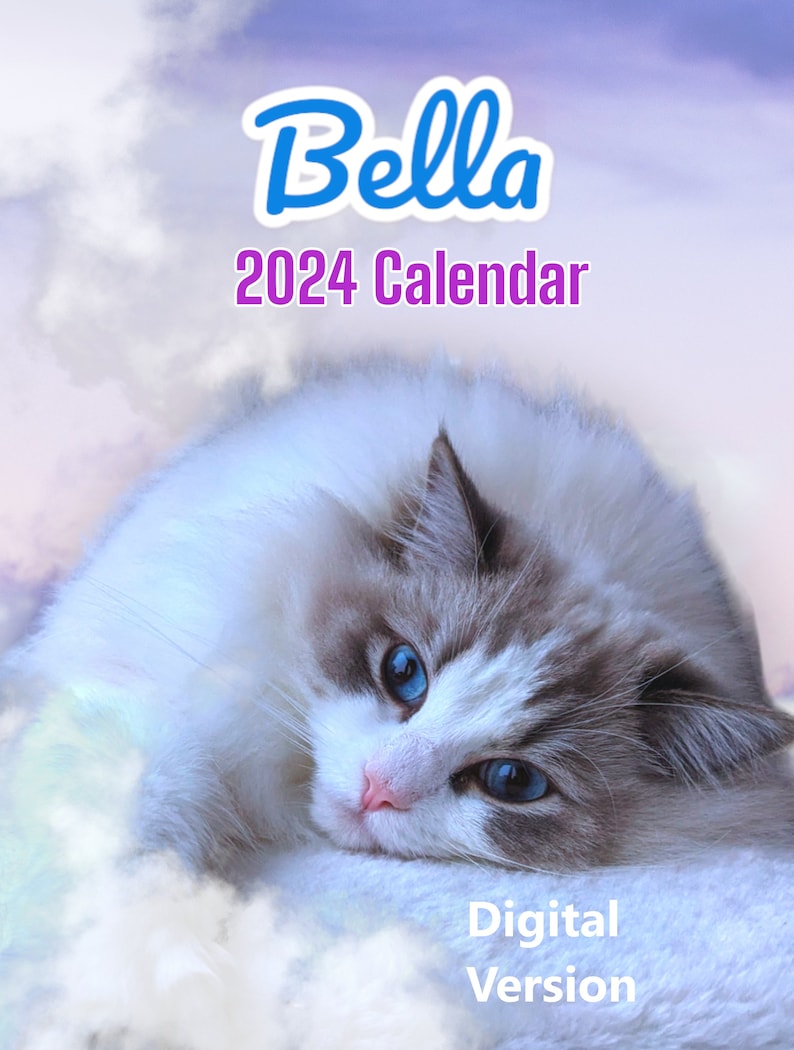 Bella 2024 Calendar digital Version Etsy
