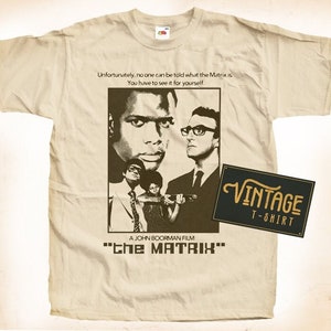 Matrix V2 TShirt Vintage Natural color Men&#39;s TShirt DTG Digital Print SIZES S M L XL 2XL 3XL 4XL 5XL