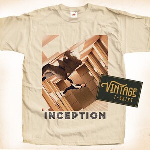Inception V2 TShirt Vintage Natural color Men&#39;s TShirt DTG Digital Print SIZES S M L XL 2XL 3XL 4XL 5XL