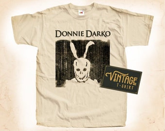 Donnie Darko V1 TShirt Vintage Natural color Men&#39;s TShirt DTG Digital Print SIZES S M L XL 2XL 3XL 4XL 5XL