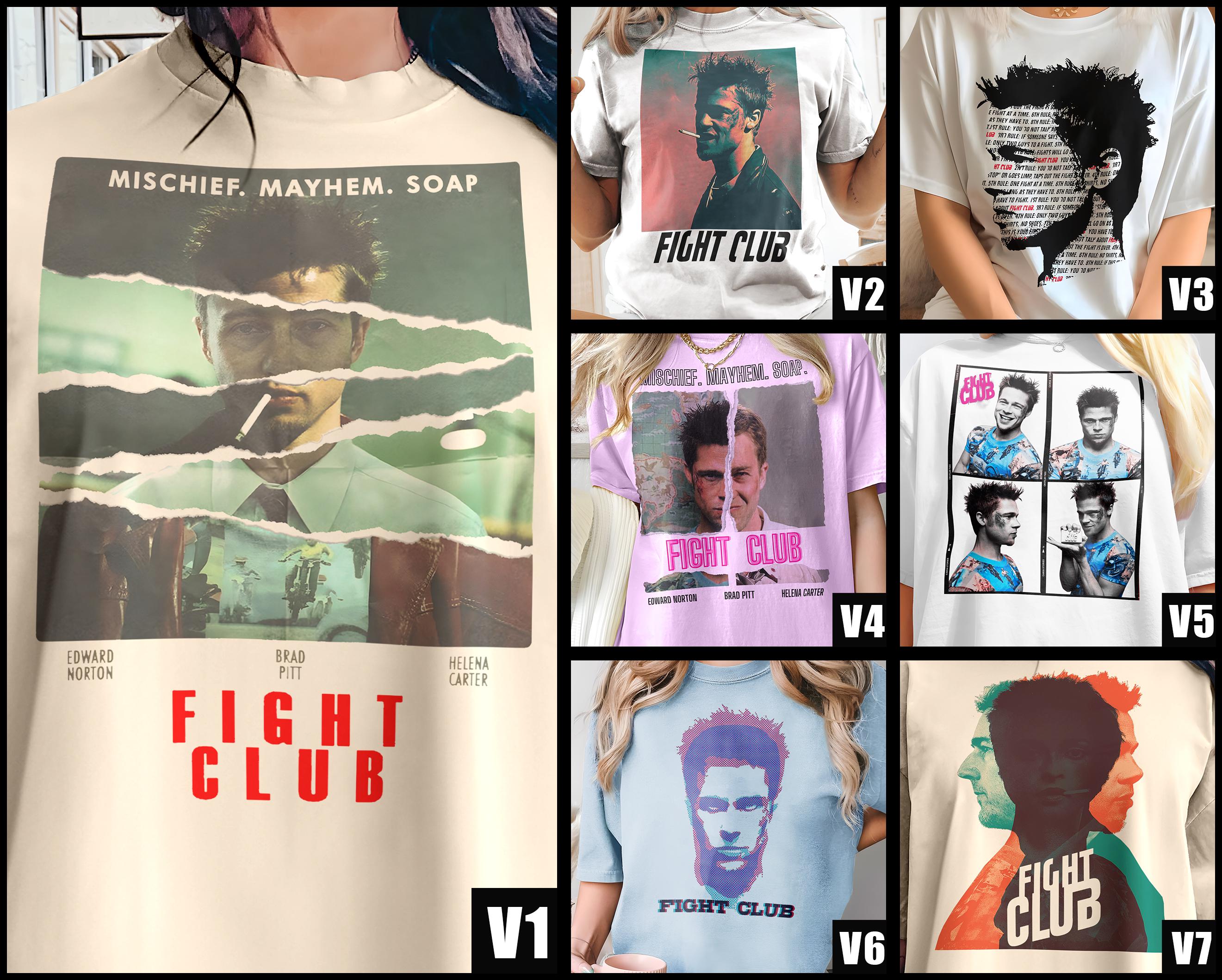 ファイトクラブ V1-7 Tシャツ ヴィンテージ 8色 メンズ Tシャツ DTG