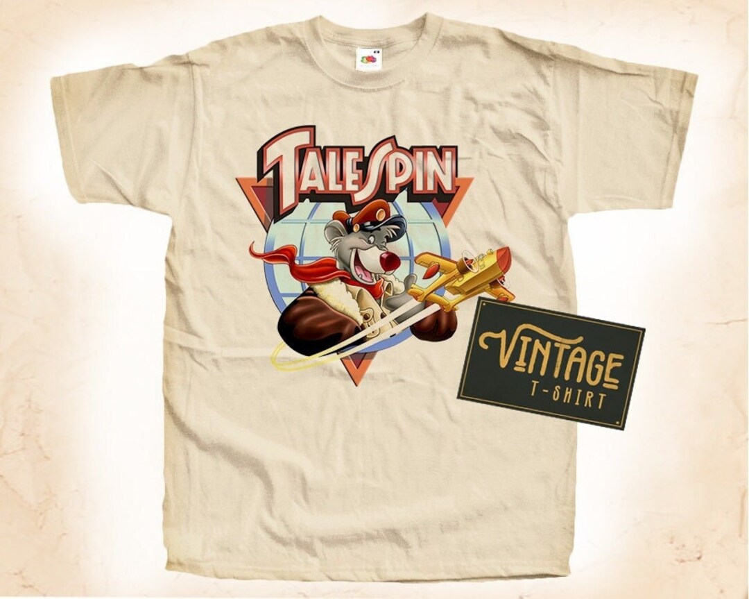 Tale Spin V1 Tshirt Vintage Natural Color Men's Tshirt DTG Digital ...