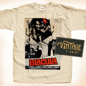 Blacula TShirt Vintage Natural color Men&#39;s TShirt DTG Digital Print SIZES S M L XL 2XL 3XL 4XL 5XL
