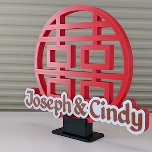 Wedding, Double Happiness, Chinese Sign, Wall / Table-top Decoration